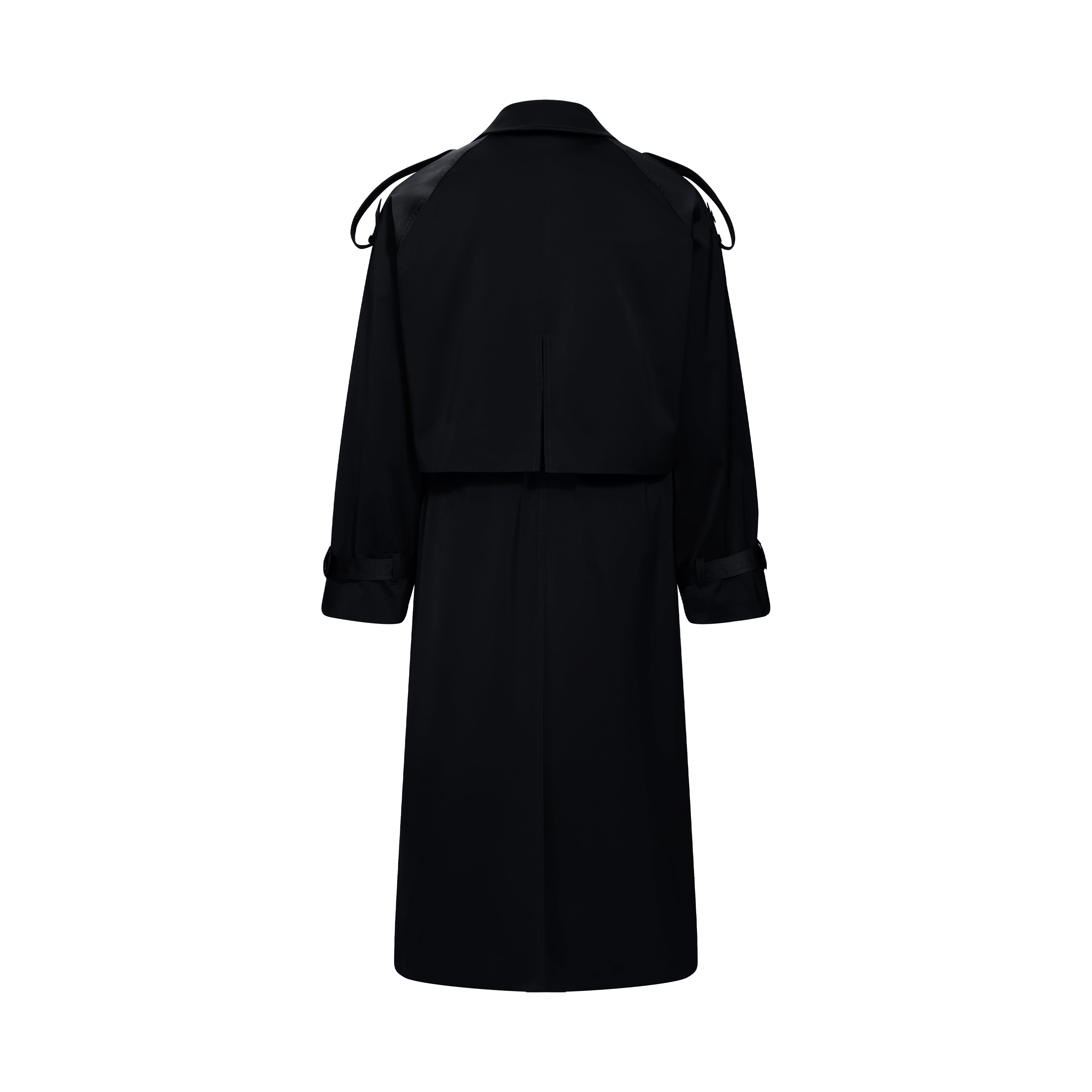 Silhouette Velvet Trench Coat