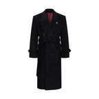 Double-breasted long coat