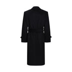 Double-breasted long coat