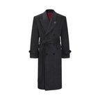 Double-breasted long coat